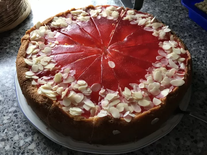 tarta de queso con nata para cocinar